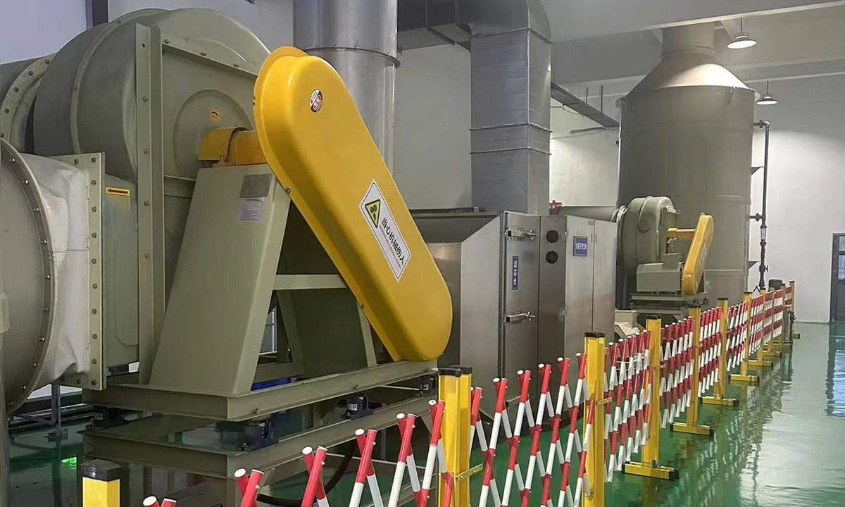 宿迁玻璃钢耐腐蚀风机用于市政垃圾中转站除臭系统